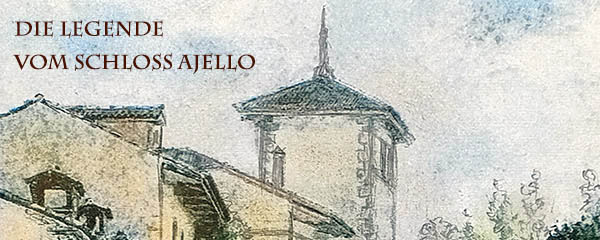 Öffnen Sie die Broschüre der Legende des Schlosses von Aiello